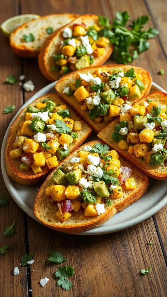 grilled corn lime appetizer