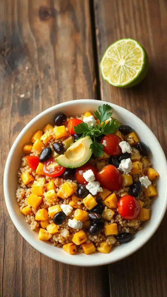 grilled corn quinoa salad