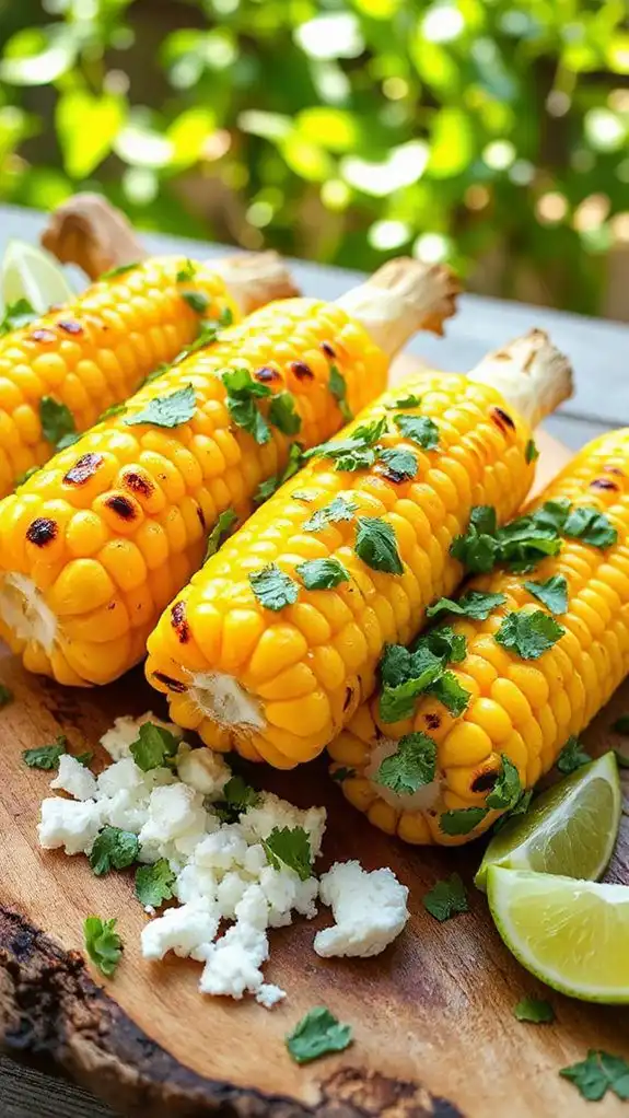 grilled corn with cilantro lime