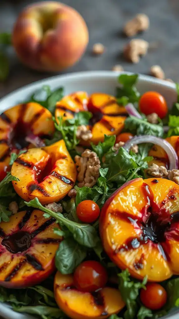 grilled peach salad recipe grilled peach salad recipe