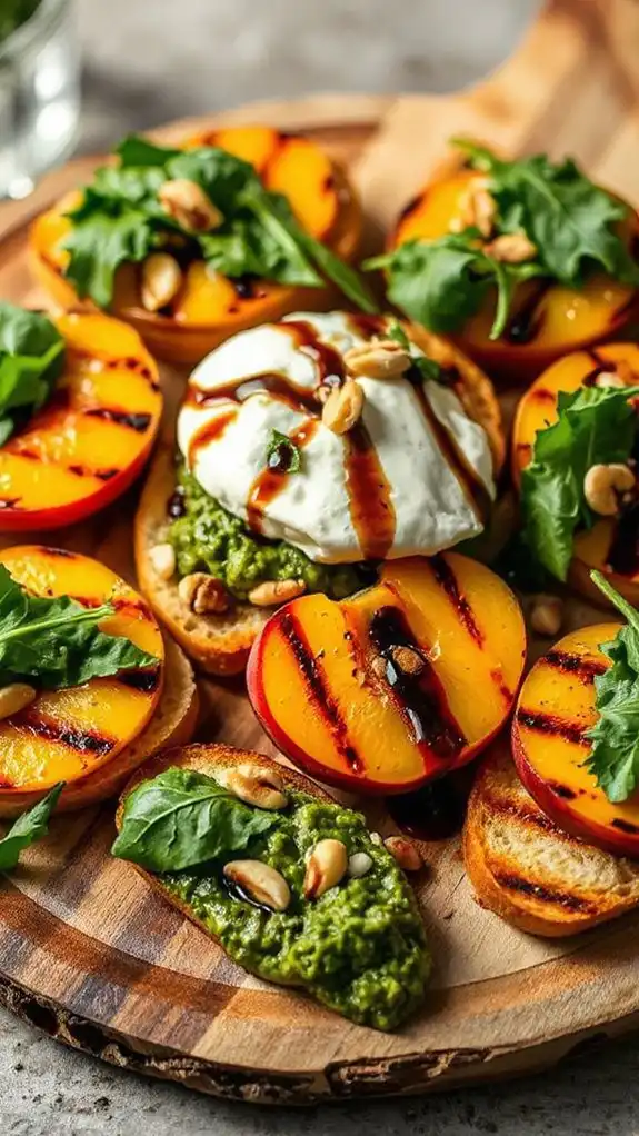 grilled peaches with burrata grilled peaches with burrata