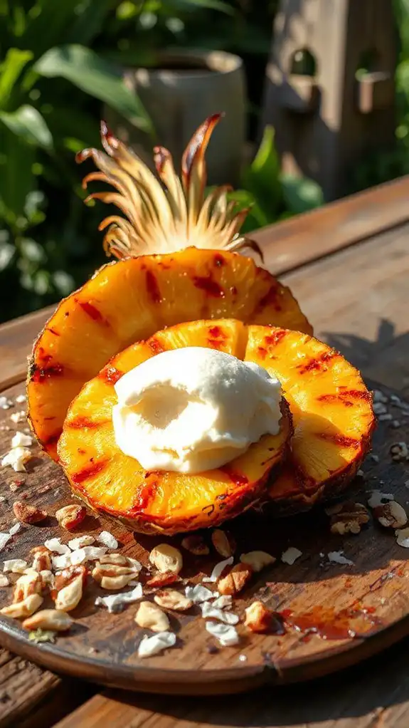 grilled pineapple barbecue slices