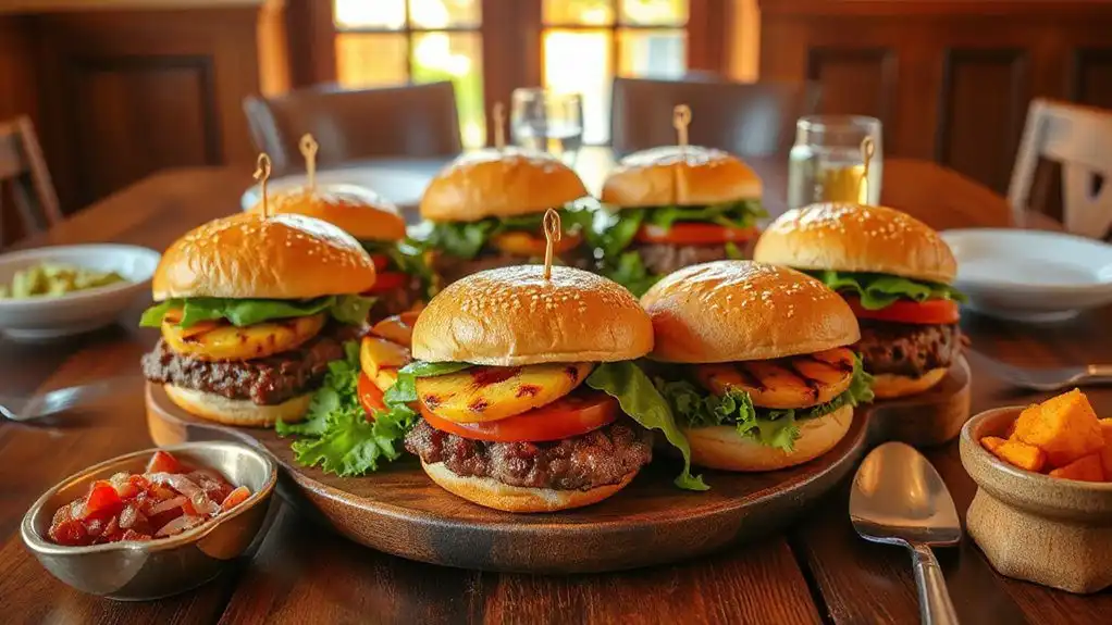 grilled pineapple hamburgers recipe grilled pineapple hamburgers recipe