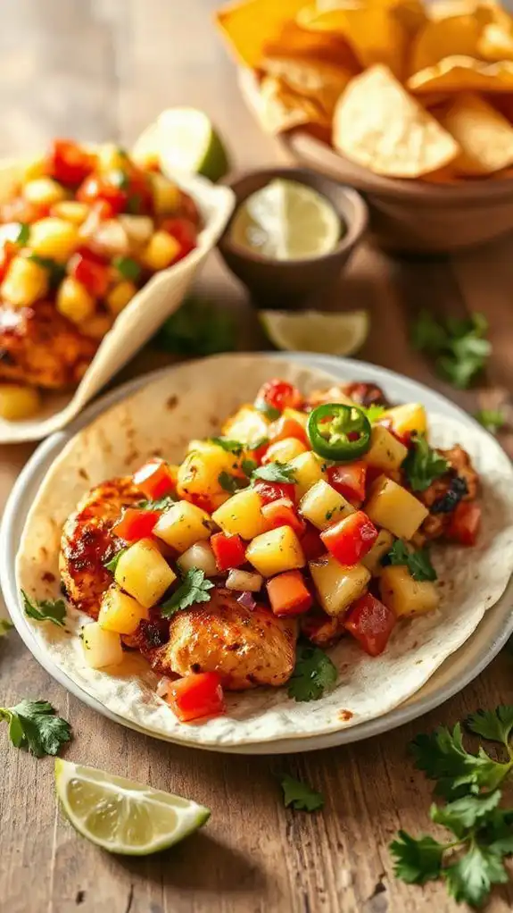 grilled pineapple salsa preparation