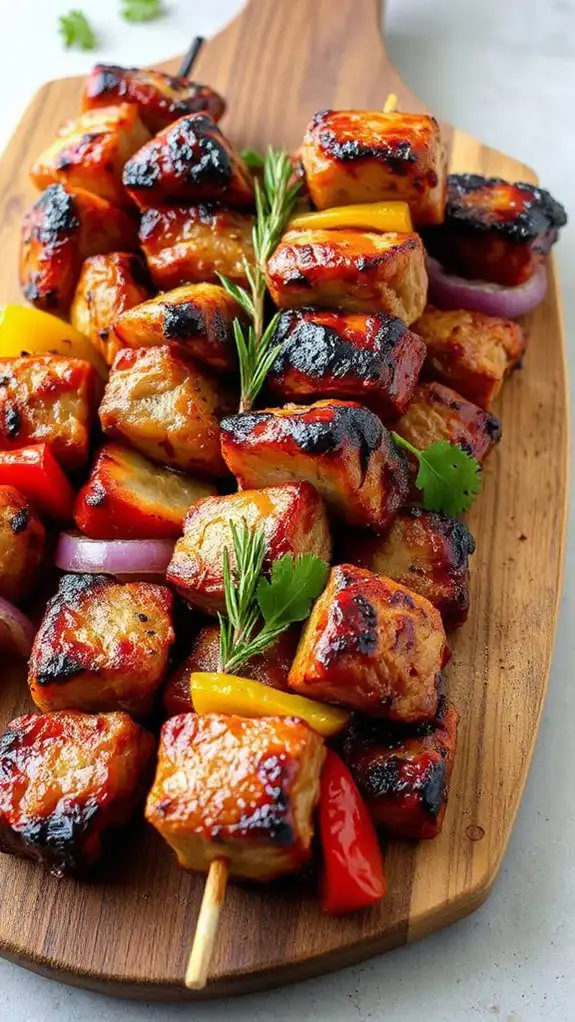 grilled pork skewers recipe