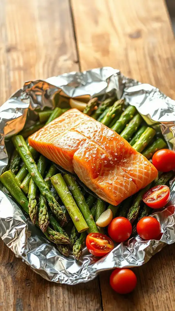 grilled salmon with asparagus