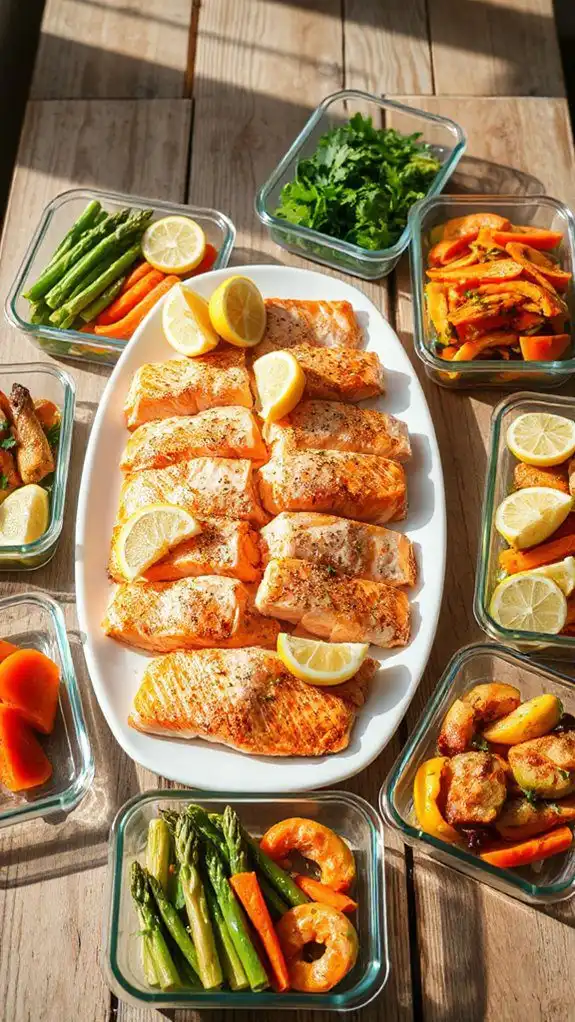 grilled salmon with herbs