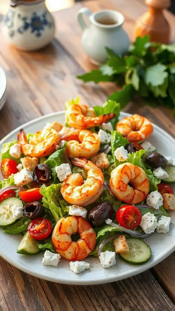grilled shrimp caesar salad