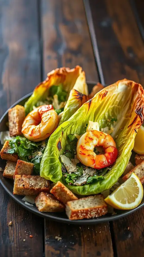grilled shrimp caesar salad