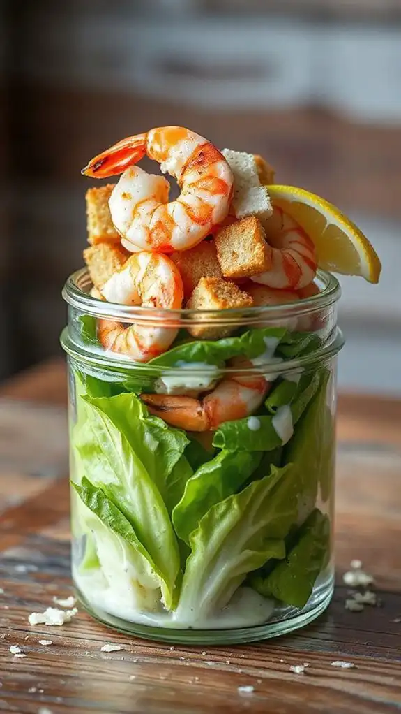 grilled shrimp caesar salad