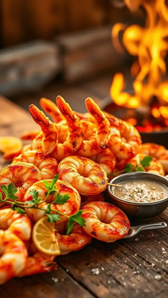 grilled shrimp with garlic