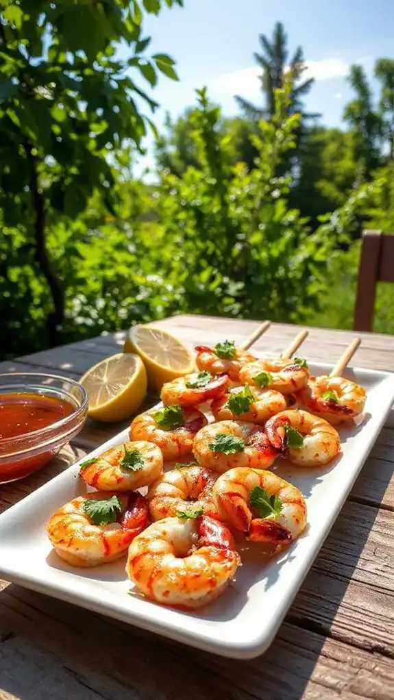grilled shrimp with lemongrass