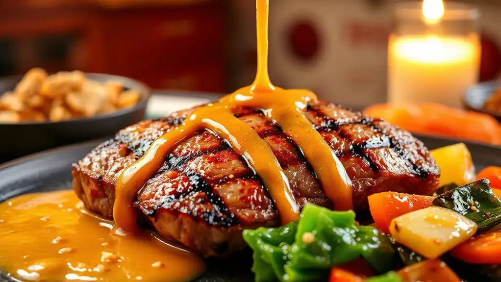 grilled sirloin with ginger grilled sirloin with ginger