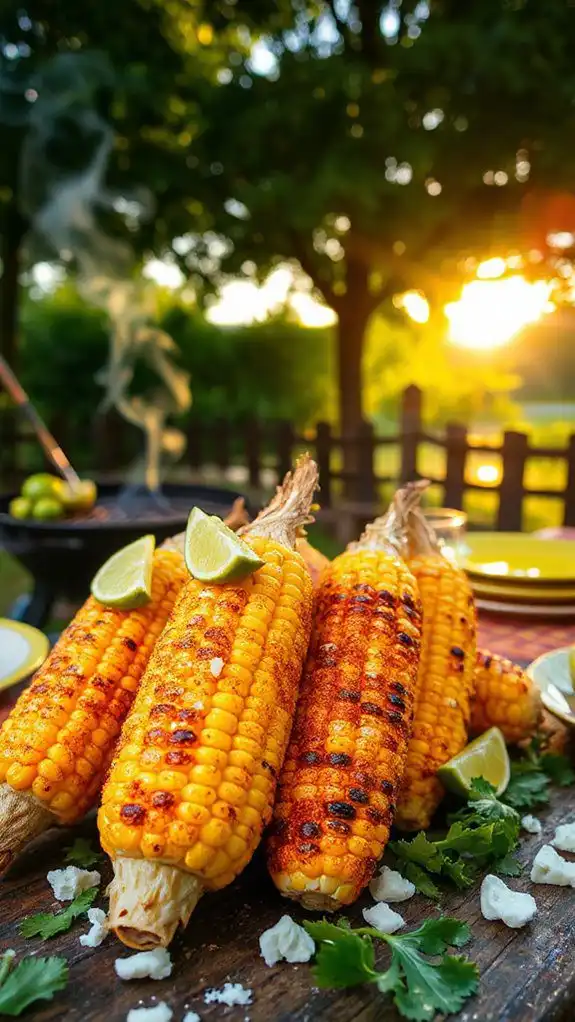 grilled spicy corn dish