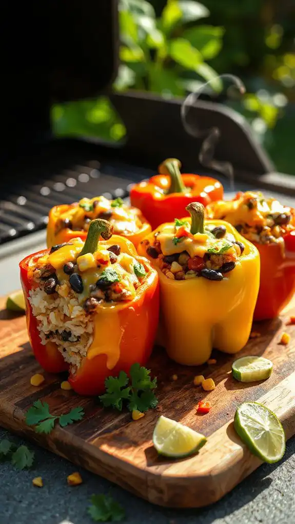 grilled stuffed bell peppers grilled stuffed bell peppers