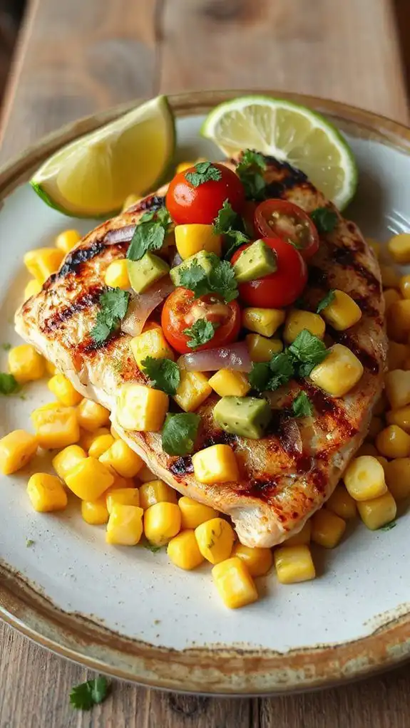 grilled swordfish with cilantro