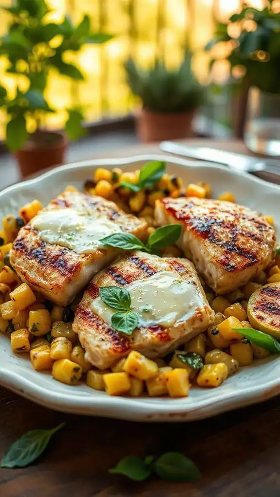 grilled swordfish with relish