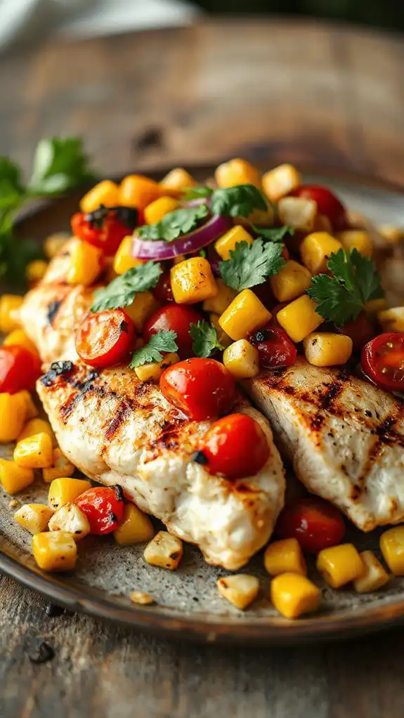 grilled swordfish with relish