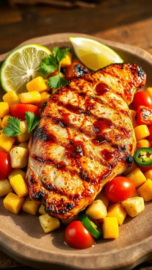 grilled swordfish with salsa