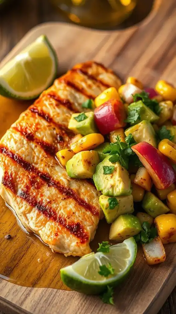 grilled swordfish with salsa