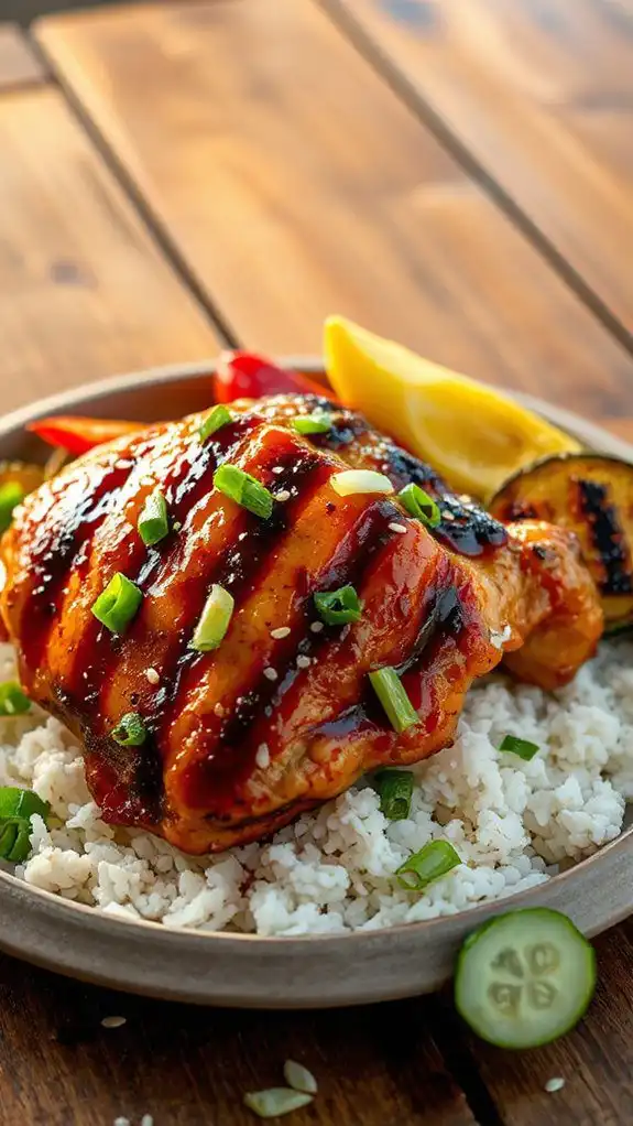 grilled teriyaki chicken thighs