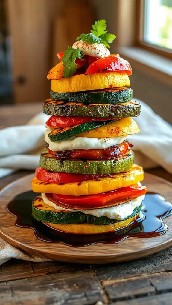 grilled vegetable layers recipe
