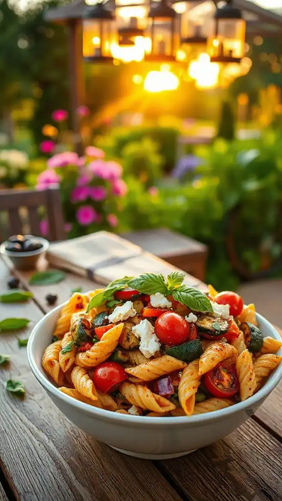 grilled vegetable pasta salad