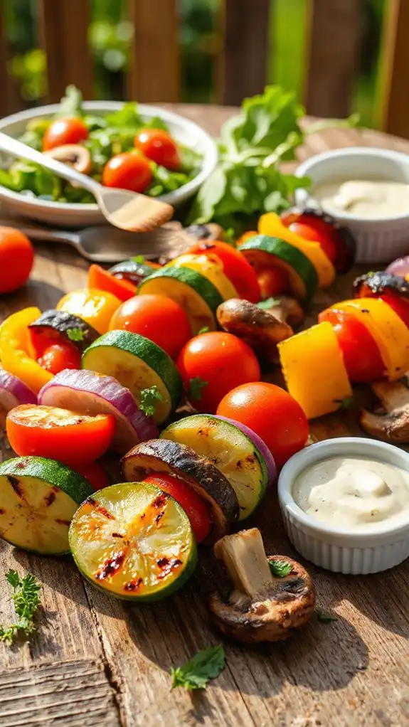 grilled vegetable skewers recipe