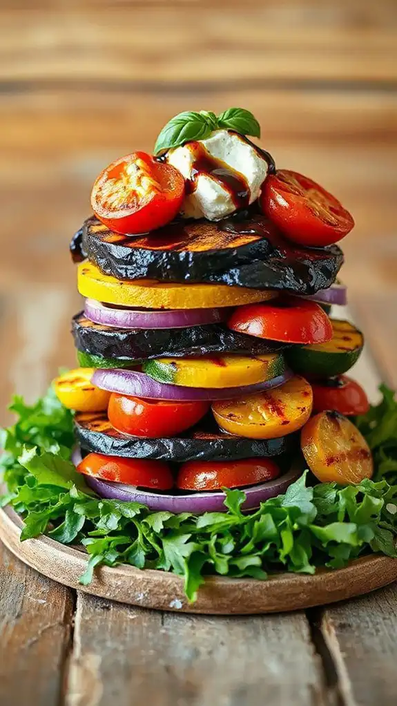 grilled vegetable stack delight
