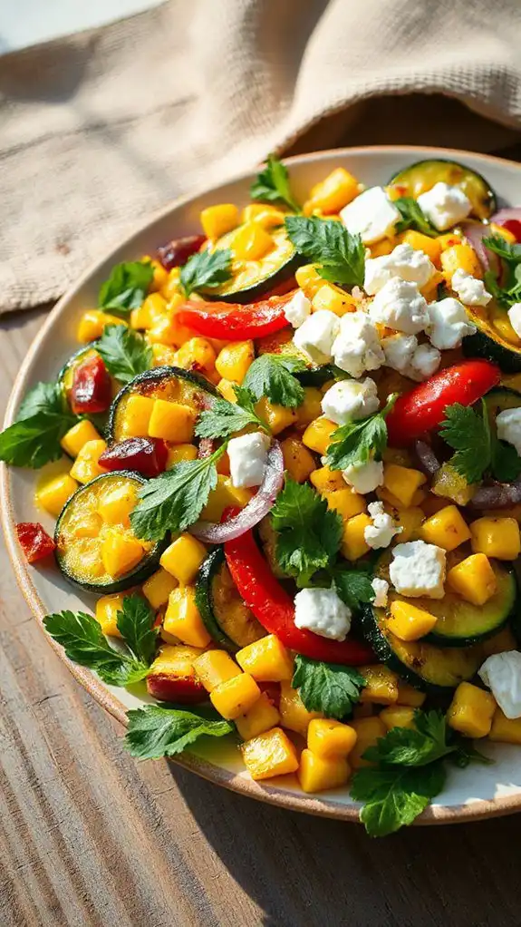 grilled vegetables mixed salad