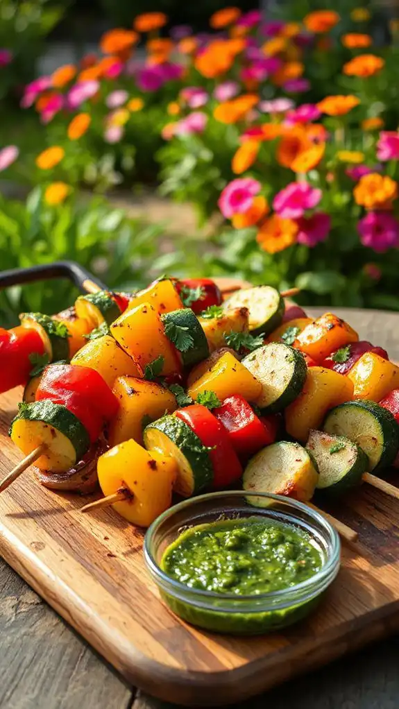 grilled veggie skewers recipe