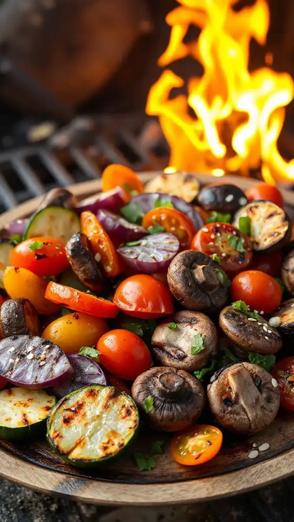 grilled veggies with soy