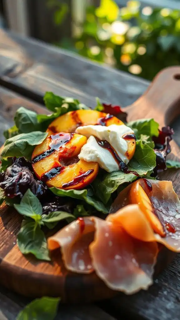 grilling delicious peach halves grilling delicious peach halves