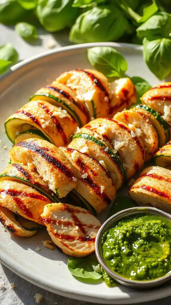 grilling fresh zucchini slices grilling fresh zucchini slices