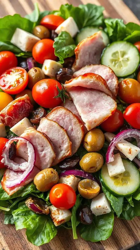 ham filled antipasto salad recipe
