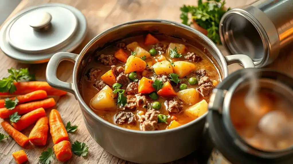 hamburger and rice soup