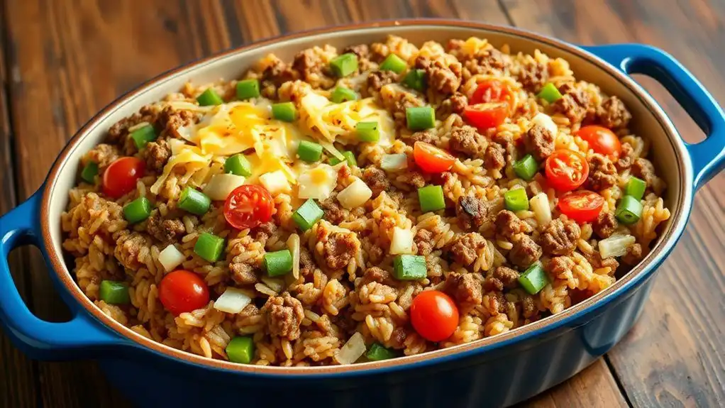 hamburger rice casserole recipe