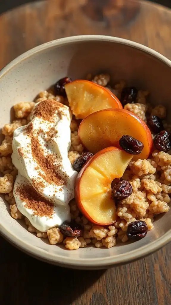 healthy apple cinnamon bowl healthy apple cinnamon bowl