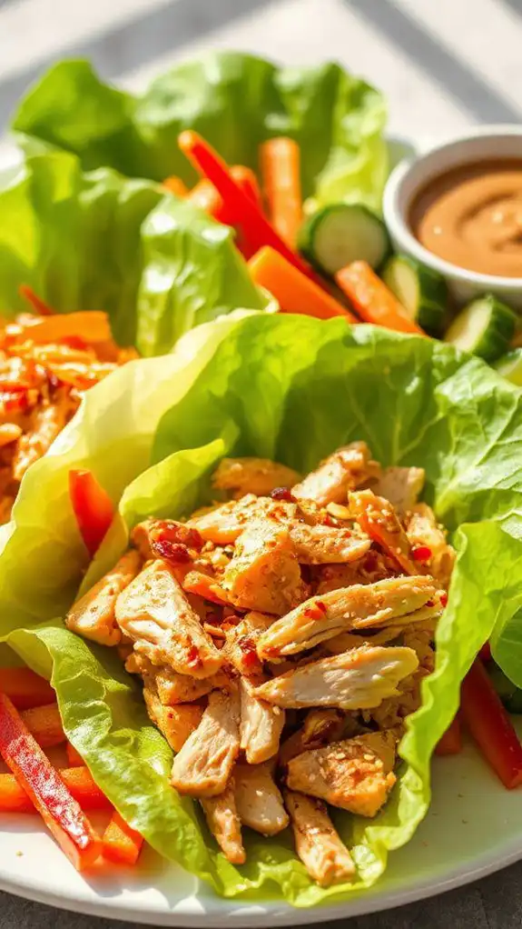 healthy asian inspired wraps