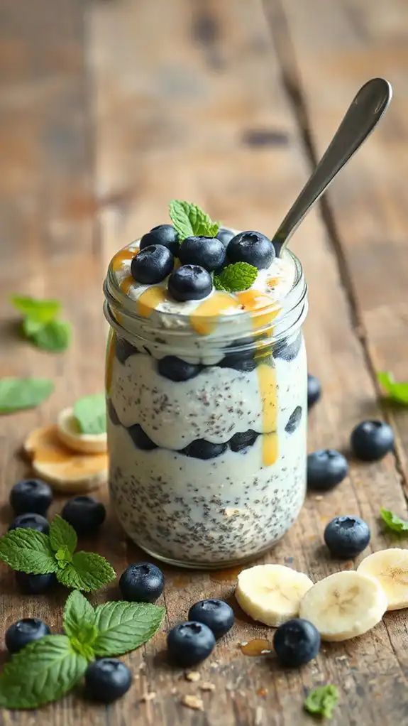 healthy breakfast with chia