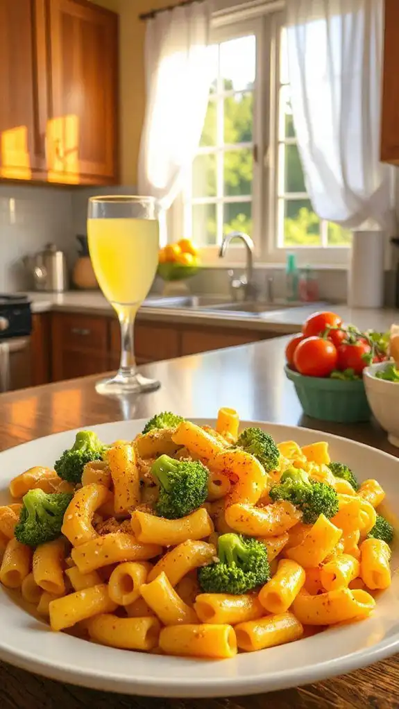 healthy broccoli mac and cheese
