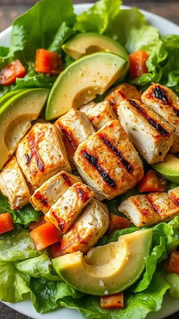 healthy chicken avocado dish