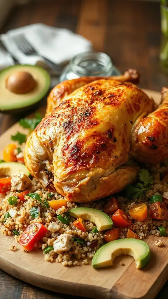healthy chicken quinoa salad