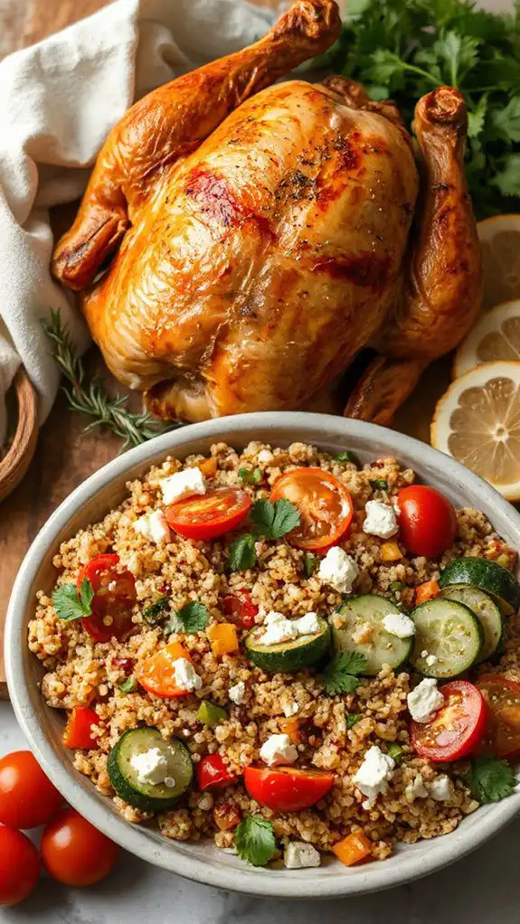 healthy chicken quinoa salad