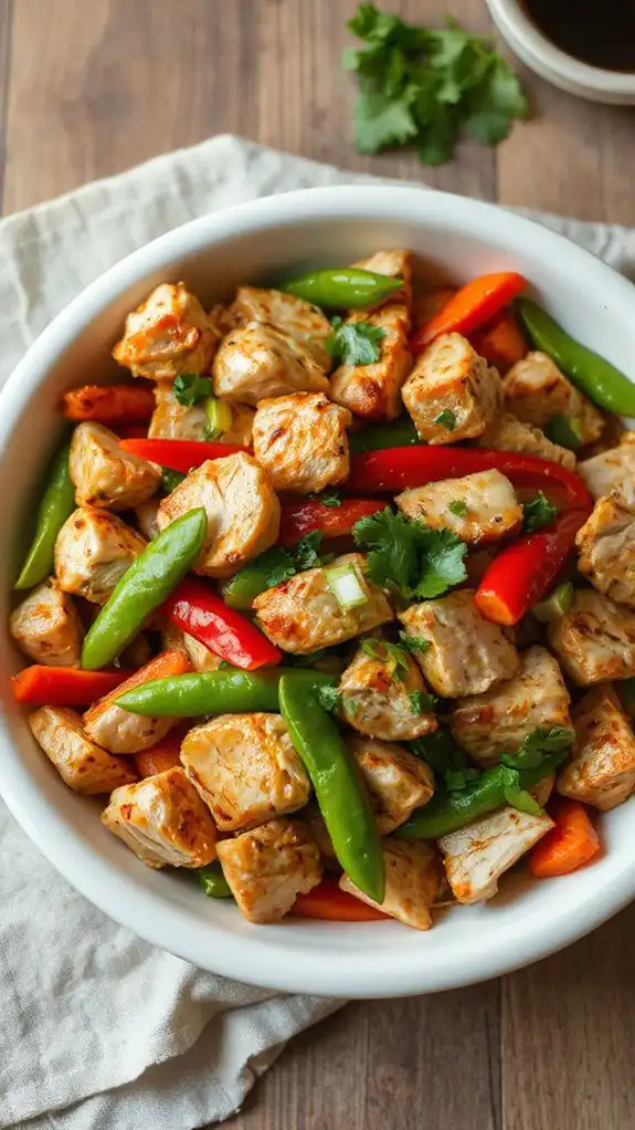healthy chicken vegetable stir fry
