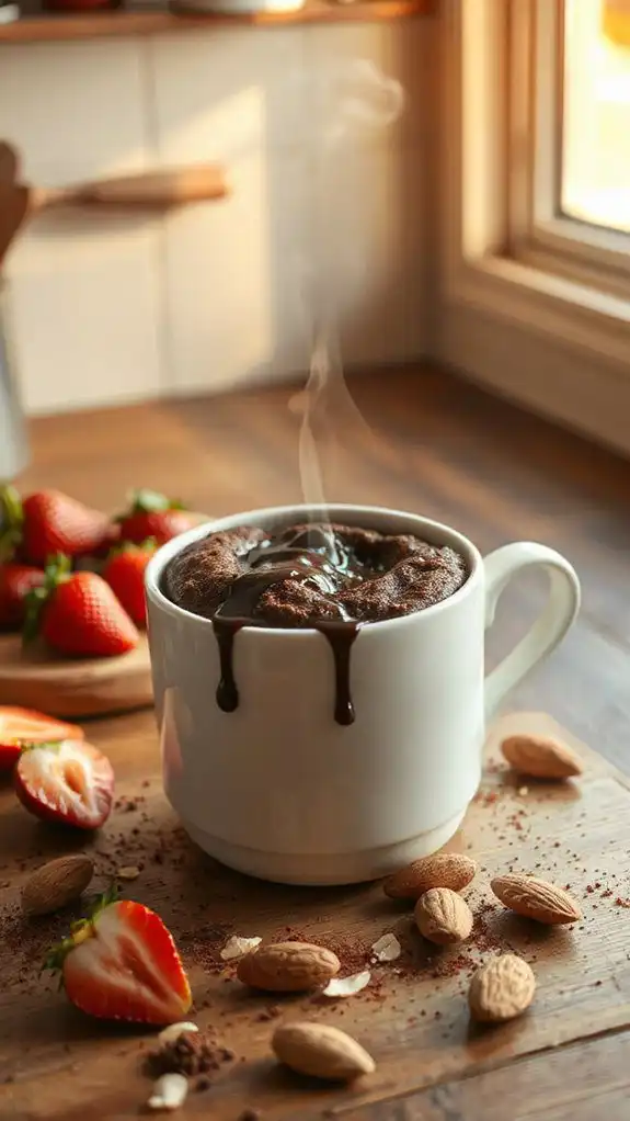 healthy chocolate mug cake