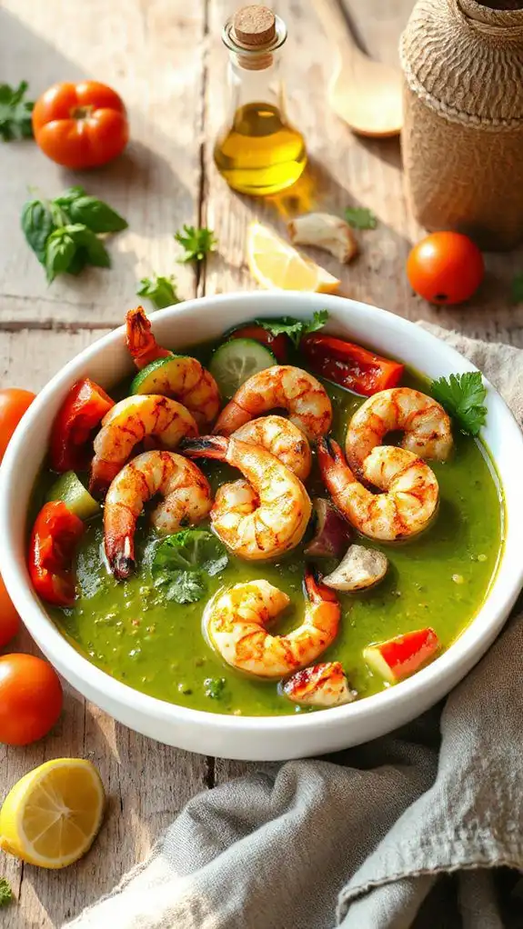 healthy cold vegetable soup