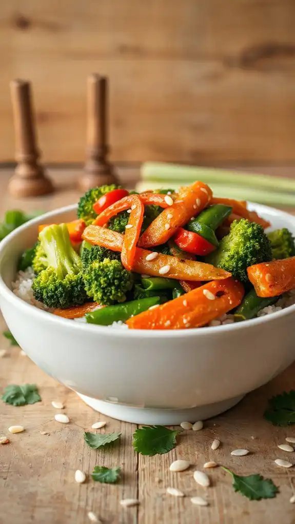 healthy colorful vegetable dish