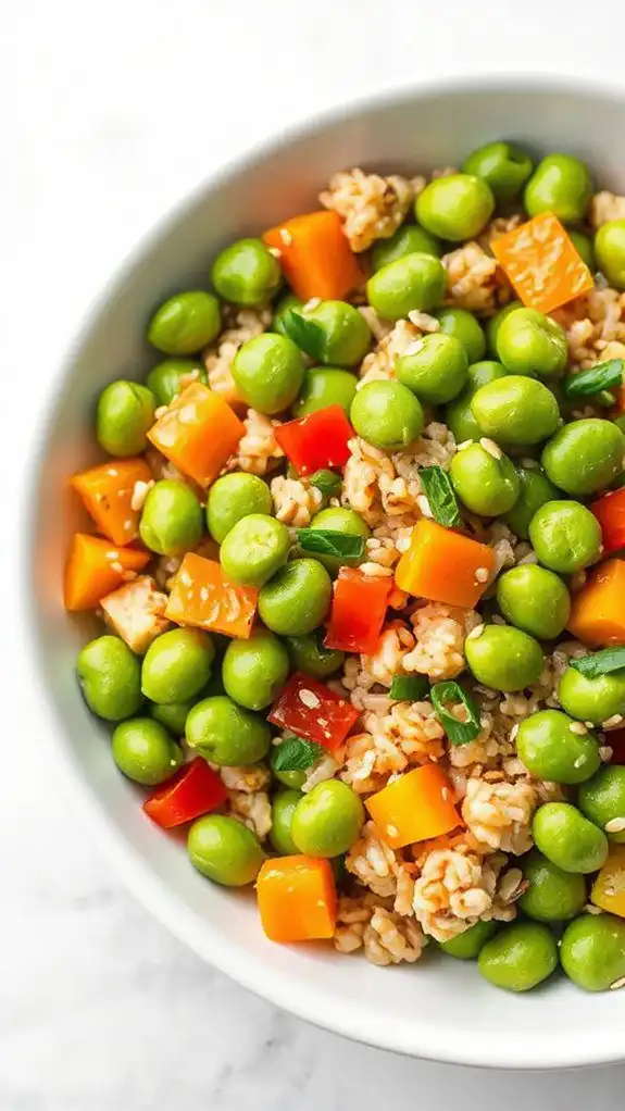 healthy edamame rice salad healthy edamame rice salad