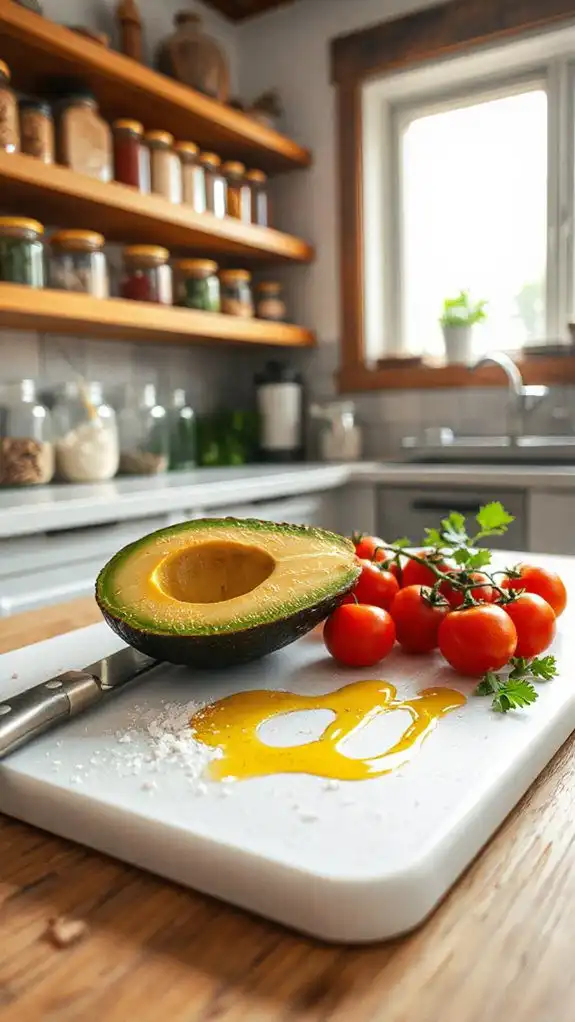 healthy fats with avocado